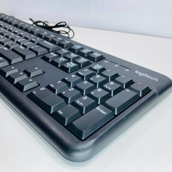 Logitech K120 Wired Keyboard: Comfortable, Quiet, Durable, Efficient Work/Gaming - Picture 3 of 10